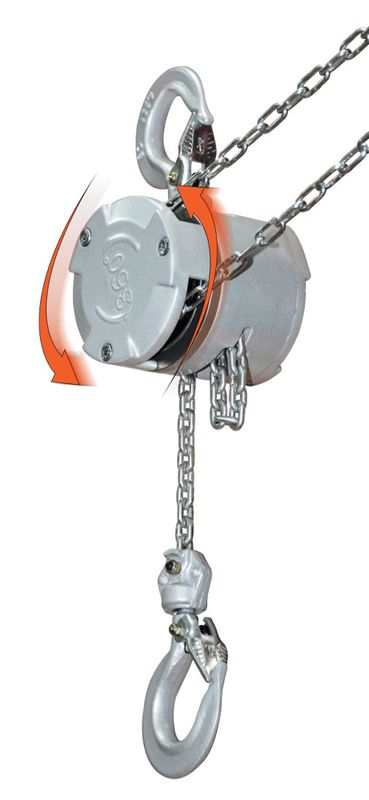 Kjettingtalje i aluminium 1000kg